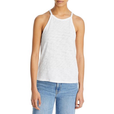 

Рубашка ATM Womens Cotton Slub с рубчатой отделкой на бретельках BHFO 1603, Белый