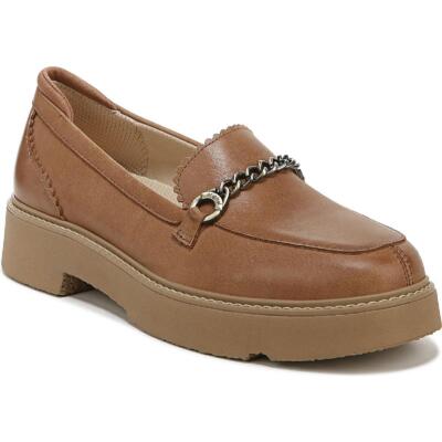 

Scholls Shoes Женские кожаные лоферы без шнуровки на плоской подошве BHFO 9339, Chip brown leather, Venus