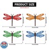 Eoorau Metal Dragonfly Wall Decor, 4 Pack 14inch Retro Metal Dragonfly Wall Hanging Sculpture Decor for Outdoor, Yard Patio Fence Garden Outside Decorations