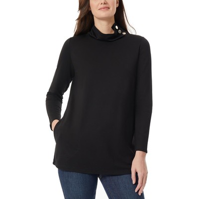 Женская черная туника-свитер на пуговицах Jones New York, XS BHFO 3276