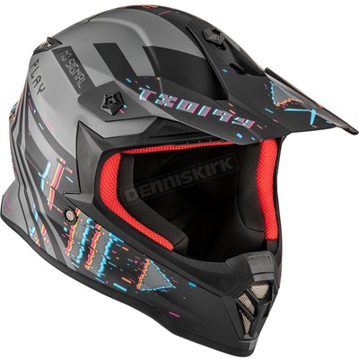 CKX Youth Matte Gray/Black/Red/Blue TX019Y Error Helmet - 520133#