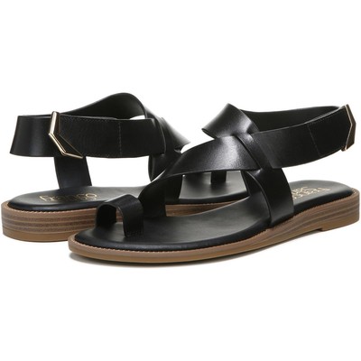 

Женские черные сандалии на плоской подошве Franco Sarto Gess 9.5 Medium (B,M) BHFO 8052, Black leather, Gess