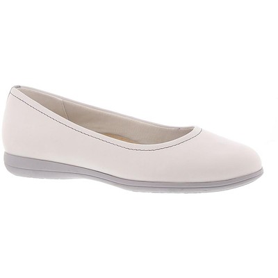 Женские туфли-слипоны DARCY White Slip On Shoes Trotters 11 Narrow (AA,N) BHFO 3963