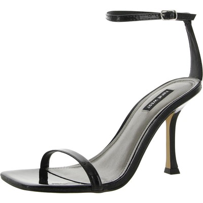 Nine West Womens Yess3 Черные лакированные нарядные туфли на высоком каблуке 8 среднего размера (B, M) BHFO 2139