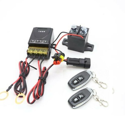 Wireless Dual Remote Car Battery Disconnect Safety Kill Cut-off Switch Cut Off