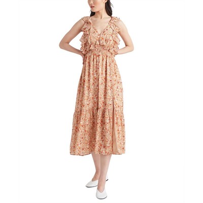 

Black Tape_ Женское шифоновое летнее платье миди с цветочным принтом BHFO 8860