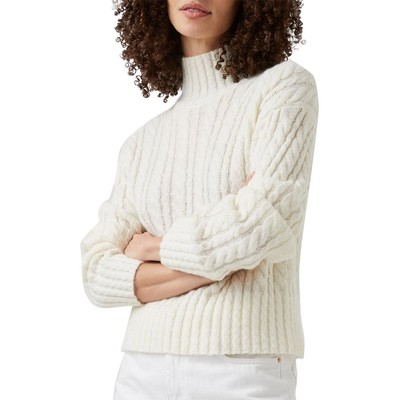 

Женская белая вязаная водолазка French Connection рубашка  BHFO 1496, Winter white