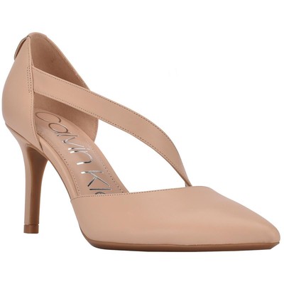 Женские туфли Calvin Klein на высоком каблуке Gilisa Tan DOrsay 5 среднего размера (B,M) BHFO 9214