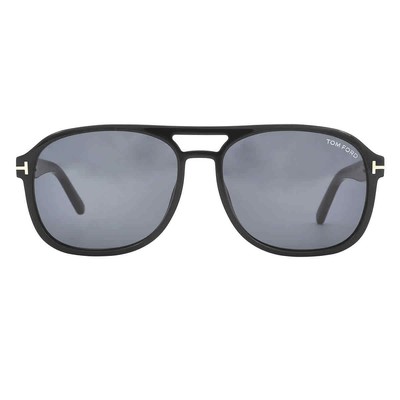 Pre-owned Tom Ford Rosco Smoke Pilot Men's Sunglasses Ft1022 01a 58 Ft1022 01a 58 In Gray