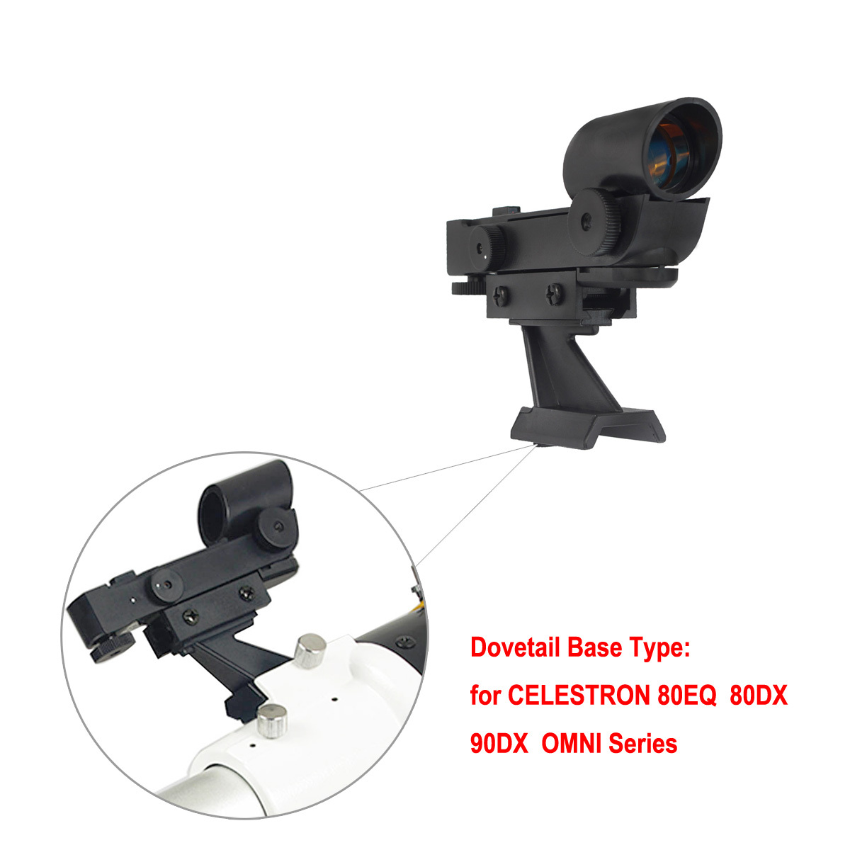 Hot! Red Dot Finder Scope+Dovetail +CR2032 Button Battery for Telescope