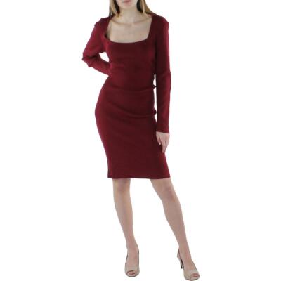

Женское облегающее платье Guess стрейч с квадратным вырезом BHFO 2922, Burgundy