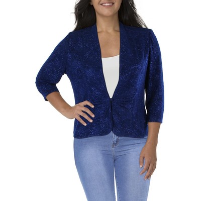 

Женский синий жаккардовый блейзер Alex Evenings Blazer Plus  BHFO 8916, Electric blue, 125256-MP