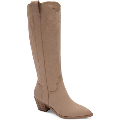 Женские ботинки Dolce Vita Solei Beige Cowboy, Western Boots 9,5 Medium (B,M) BHFO 3976