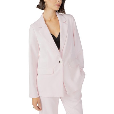 Женский деловой блейзер на одной пуговице из ткани Sanctuary Womens Bryce Pink, M BHFO 4709