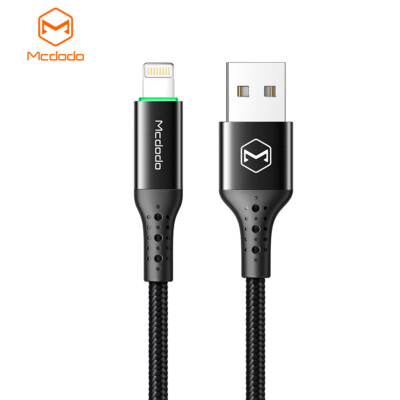 LED Auto Power Off Data Cable Charger Cord For iPhone 14 13 12 11 XS Pro Max SE