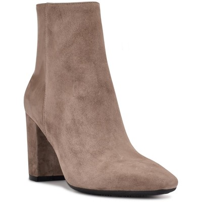 Женские ботильоны из темно-серой кожи Nine West 7 Medium (B,M) BHFO 8931