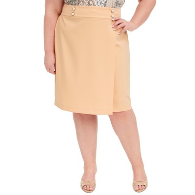 

Calvin Klein Womens Orange Office Workwear Юбка-карандаш Plus  BHFO 1829, Poppy