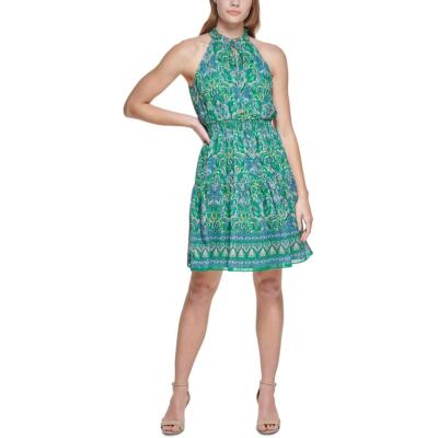 

Vince Camuto Женское присборенное вечернее платье миди с пышной юбкой BHFO 9769, Зеленый