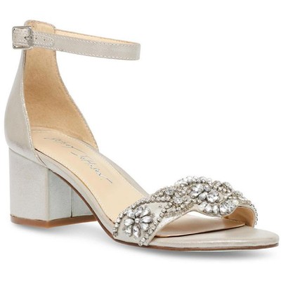 

Черные женские туфли-лодочки Mel Silver от Betsey Johnson шириной 6,5 (C, D, W) BHFO 0768, Серебряный