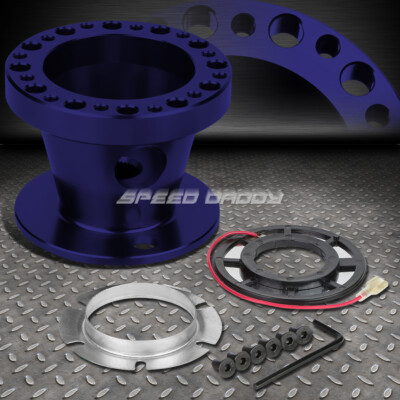 ДЛЯ AE86 COROLLA SW20 MR2 MK 4 СИНИЙ АЛЮМИНИЕВЫЙ ПЕРЕХОДНИК СТУПИЦЫ РУЛЕВОГО КОЛЕСА С 6 ОТВЕРСТИЯМИ