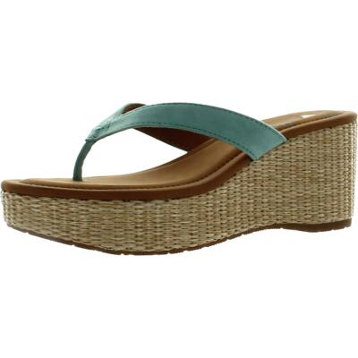 Босоножки на танкетке Zodiac Womens Rio Thong Platform без шнуровки BHFO 3926