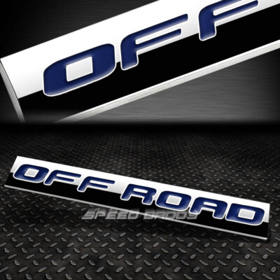 МЕТАЛЛИЧЕСКАЯ РЕШЕТКА БАГАЖНИКА, ЭМБЛЕМА, НАКЛЕЙКА С ЛОГОТИПОМ, ЗНАЧОК С ОТДЕЛКОЙ, ПОЛИРОВАННАЯ СИНЯЯ НАДПИСЬ OFFROAD
