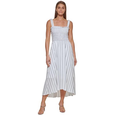 Женский летний сарафан макси с белой складкой DKNY 10 BHFO 2696