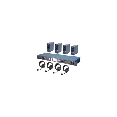 Datavideo ITC-100 Intercom Base Station, 4 x HP1 Headsets #ITC100HP1K