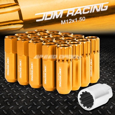 ОТКРЫТЫЙ КОНЕЦ ОРАНЖЕВОГО АЛЮМИНИЕВОГО ШЛИЦЕВОГО ТИПА С 16 ВЫСТУПАМИ + 4 СТОПОРНЫЕ ГАЙКИ + КЛЮЧ M12X1,5 60 ММ 20 ММ В ДИАМЕТРЕ