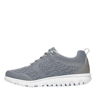 Модные кроссовки Propet Womens Travelactiv серебристого цвета шириной 7,5 (C, D, W) BHFO 6931
