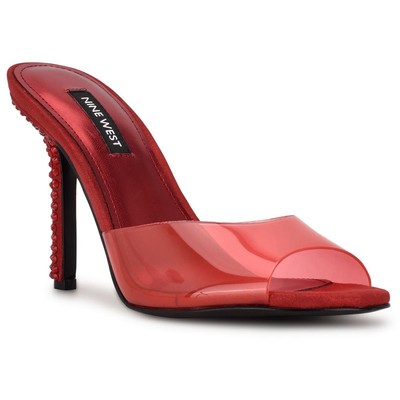 

Nine West Womens Idon 3 Red Slip On Dressy Heels Shoes 7 Medium (B,M) BHFO 4012, Medium red, Idon 3