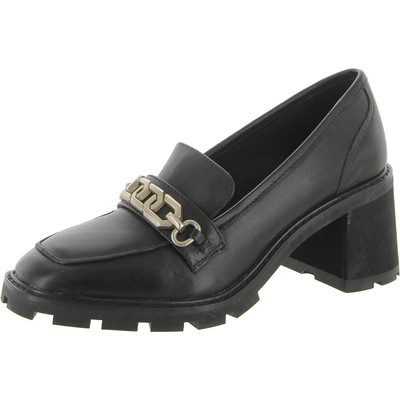 Sanctuary Womens Primo Black Leather Loafers Shoes 7 Medium (B,M) BHFO 4715