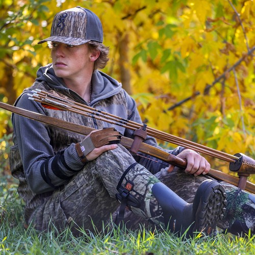 HISEA Men's Neoprene Rubber Hunting Boots Insulated Muck Working Rain Snow Boots