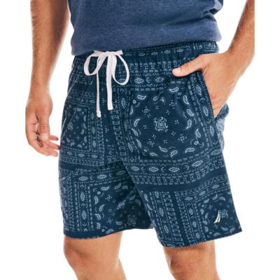 Nautica Sleepwear Mens Paisley Comfy Nightwear Sleep Short Loungewear BHFO 8429