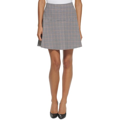 Женская черная клетчатая мини-юбка с принтом Tommy Hilfiger 14 BHFO 2583