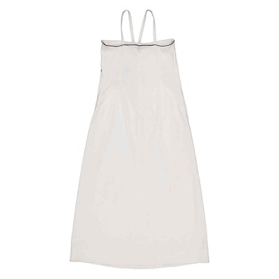 Pre-owned Burberry White Stretch Jersey Drape Detail Gown