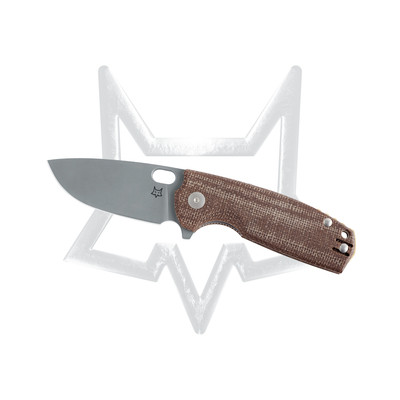 FOX Knives Core Liner Lock FX-604MBR Brown Micarta Elmax Stainless Pocket Knife