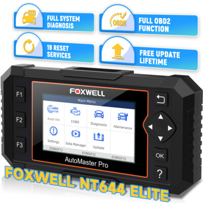 FOXWELL All System Car OBD2 Scanner ABS SRS DPF TPMS OIL Resets Diagnostic Tool