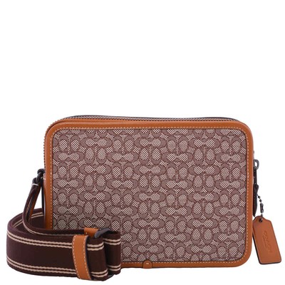 Pre-owned Coach Charter 24 Micro Shoulder Cm383 Urc In Cocoa/burnished Amber