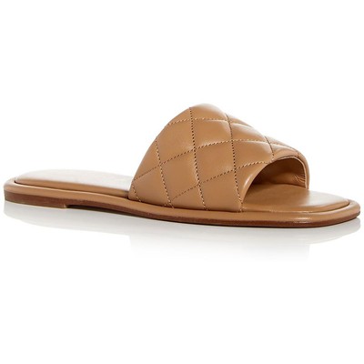 

Женские кожаные стеганые шлепанцы с открытым носком J/Slides Yoel BHFO 1763, Nude leather, Yoel