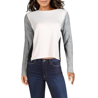 

ADY P Женская серая флисовая толстовка с балетным вырезом Свитер Топ  BHFO 7416, Heather grey