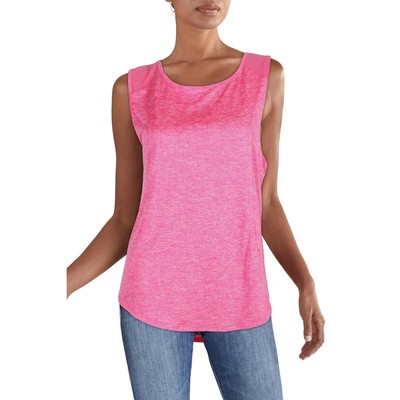 Vogo Womens Pink Cutout Mesh Shirt Tank Top Cami S BHFO 4914