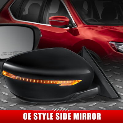 ДЛЯ 14-19 NISSAN ROGUE OE STYLE С ЭЛЕКТРОПРИВОДОМ + УКАЗАТЕЛЬ ПОВОРОТА ПАССАЖИРСКОГО ПРАВОГО БОКОВОГО ЗЕРКАЛА