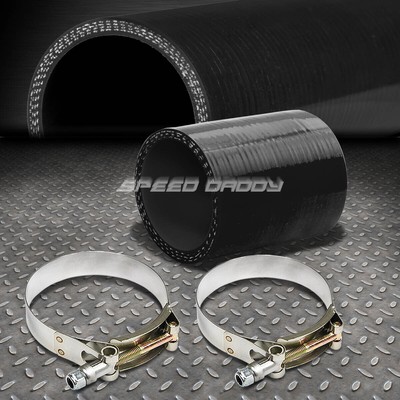 2.25 ID 3L Турбо / Воздухозаборник / Патрубок промежуточного охладителя Черный силиконовый шланг / Труба + Т-образные зажимы