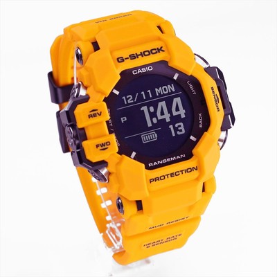 Pre-owned Casio Rangeman Gpr-h1000-9jr Black Gps Heart Rate Unisex Watch In Box