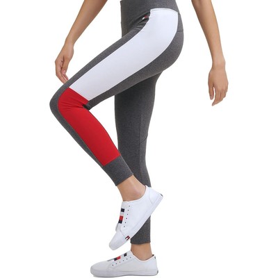Спортивные женские серые брюки для бега трусцой средней посадки Tommy Hilfiger Athletic L BHFO 6916