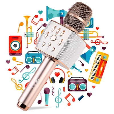 12w Cardioid Dynamic Wireless Microphone, Handheld Wireless Bluetooth Karaoke...