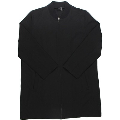 

Eileen Fisher Женская длинная куртка черного цвета для холодной погоды, пальто  BHFO 2068, Черный, Long Flight