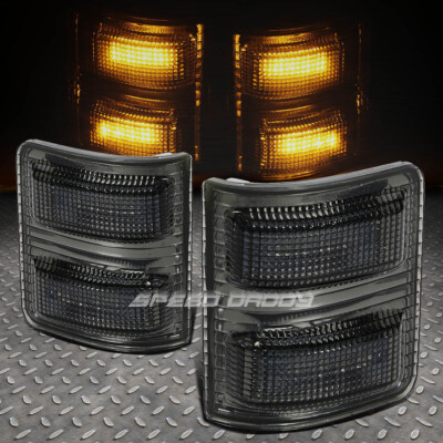ДЛЯ 08-16 FORD SUPERDUTY ДЫМЧАТО-ЯНТАРНЫЙ СВЕТОДИОДНЫЙ ФОНАРЬ ЗАДНЕГО ВИДА/БОКОВОЕ ЗЕРКАЛО ЗАДНЕГО ВИДА + СИГНАЛЬНАЯ ЛАМПА