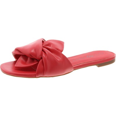 Katy Perry Womens The Halie Bow Sandal Red Slide Sandals 9 Medium (B,M) 4739